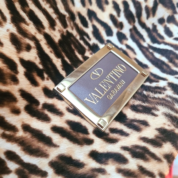 Garavani VALENTINO Exotic Leopard Calf Hair Leather Cavallini Handbag Rockstud - Picture 3 of 17